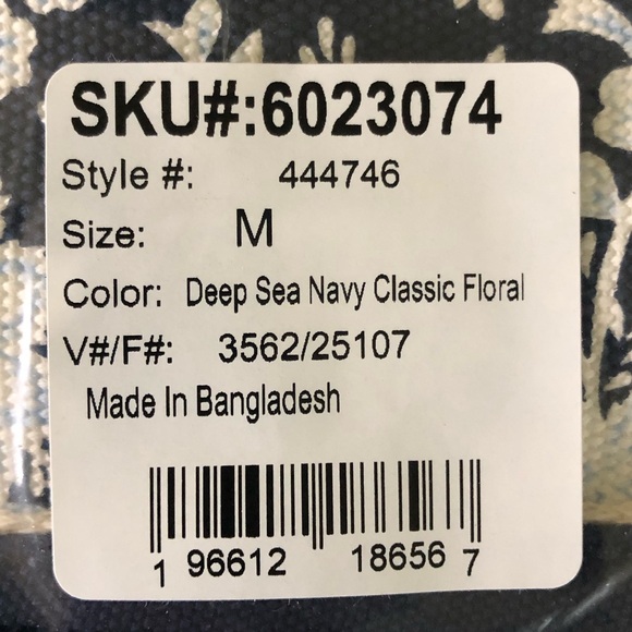 NWT Lands End Medium Canvas Open Top Tote - Picture 7 of 7